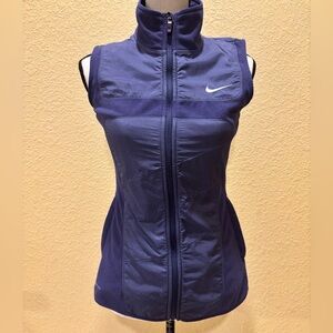 Nike Running Therma-Fit Vest Women’s Poly Fill Full Zip Reflective Purple